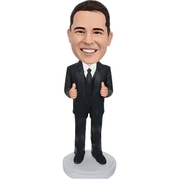 Personalized Bobblehead with Thumbs Up