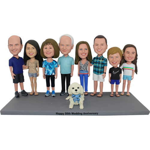 Custom team family bobbleheads for different person big discount
