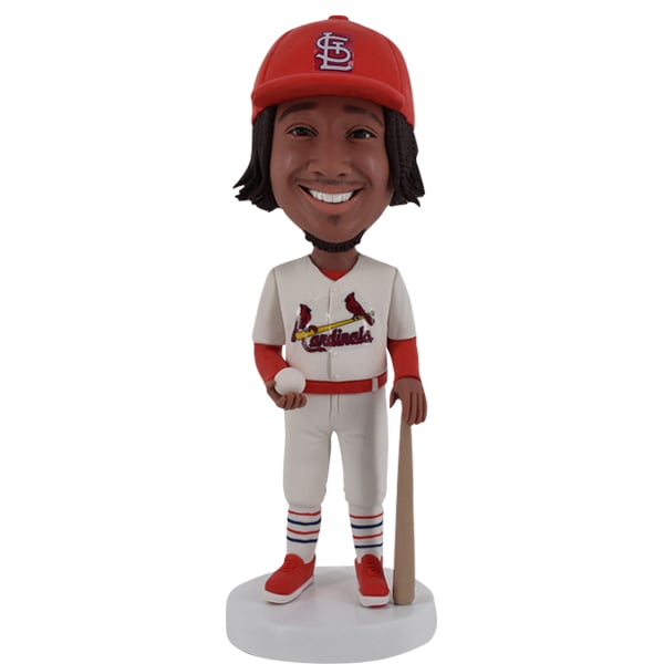 Male St. Louis Cardinals Baseball Player Custom Figure Bobblehead