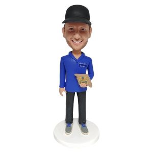 Coach bobblehead custom with trophy