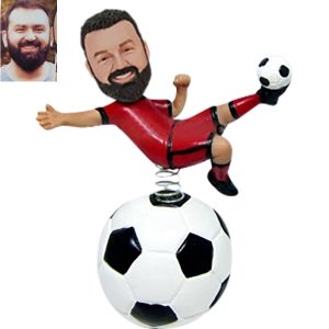 Soccer Car Dashboard Bobblehead