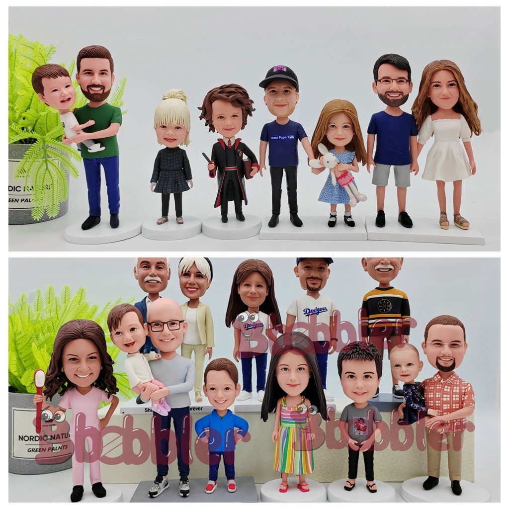 1. Bbobbler Family Bobbleheads – Custom Family Figures