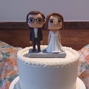 Custom Funko Pops Wedding Bobblehead Cake Topper Figure