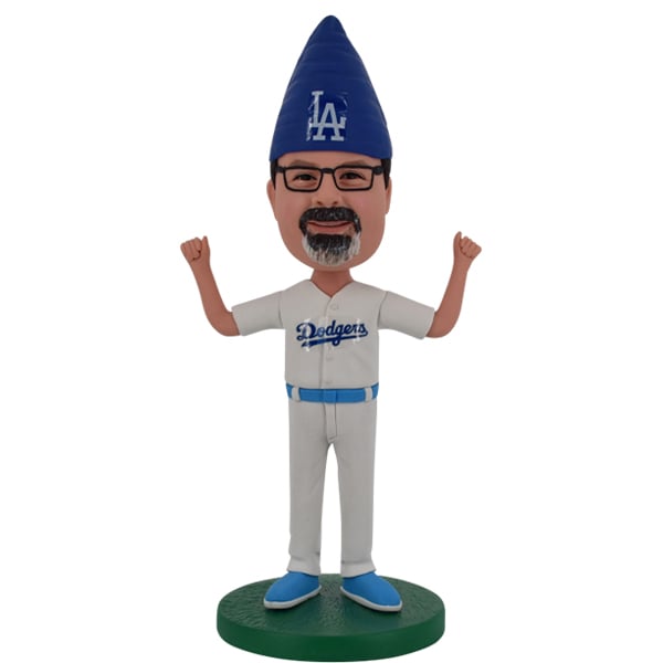 FBB8448-Garden Gnome bobblehead dodgers custom