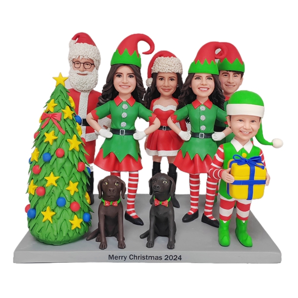 Christmas Family Bobblehead Custom