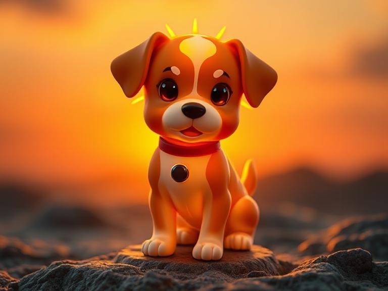 Solar Puppy Bobblehead