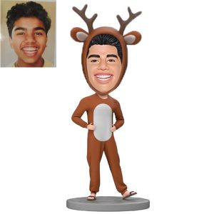 Bobblehead Custom like Christmas Deer