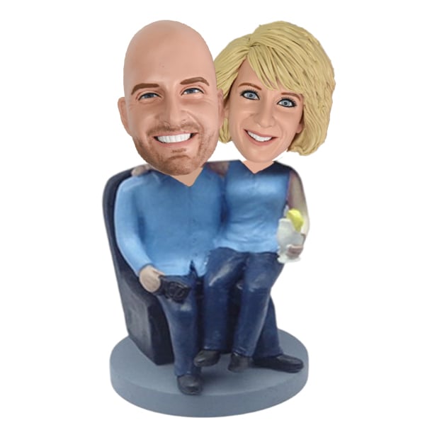 Happy Lounging Couple