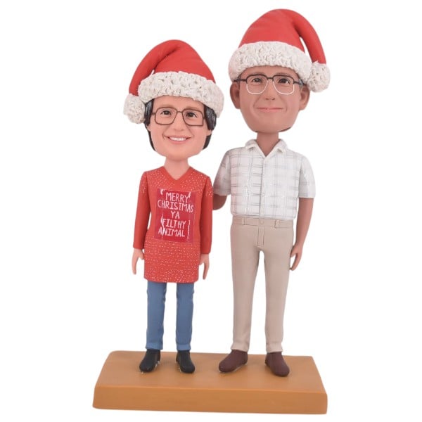 1. Christmas Couple Bobblehead