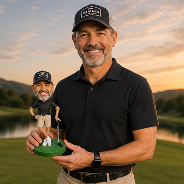 golfer bobblehead