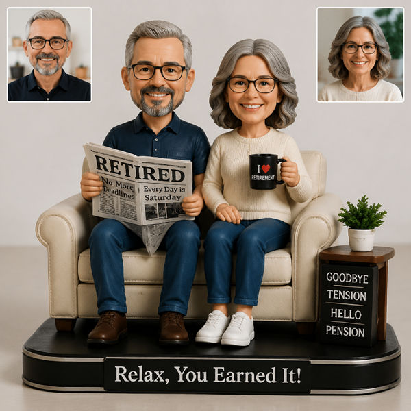 Couple Retirement bobblehead2
