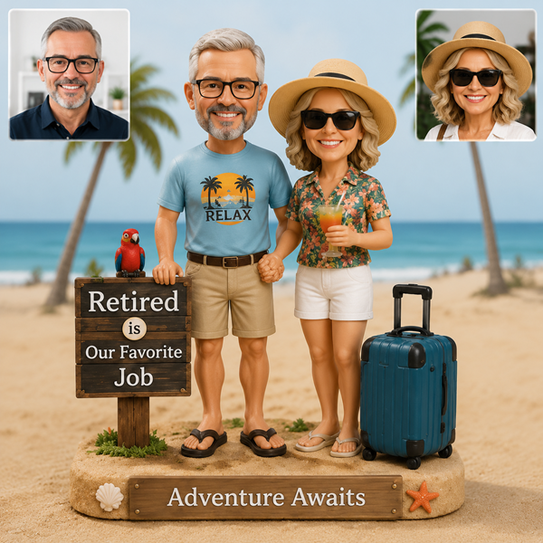Couple Retirement bobblehead3