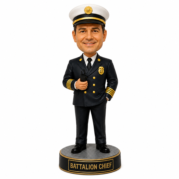 Custom battalion chief bobblehead