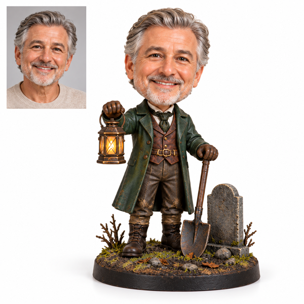 Custom Halloween Graveyard Keeper Bobblehead
