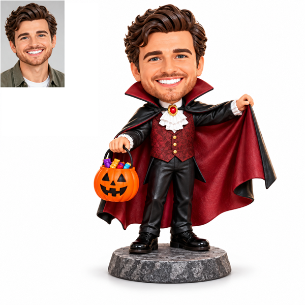 Custom Halloween Vampire Bobblehead from Photo