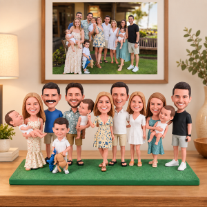 Family Bobbleheads Bulk Kids and Parents