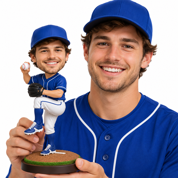 Custom Baseball Bobblehead Pitcher (2)