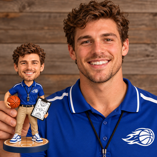 Custom Basketball Coach Bobble head