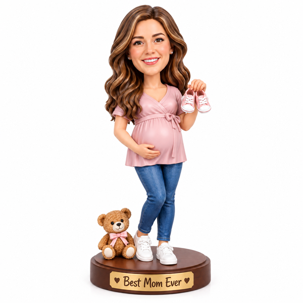Custom Bobble Head for Pregnant Mother’s Day