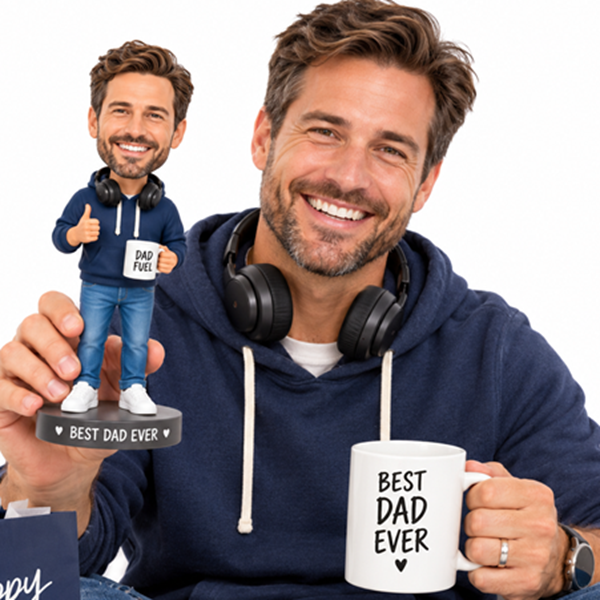 Custom Bobblehead for Father's day4