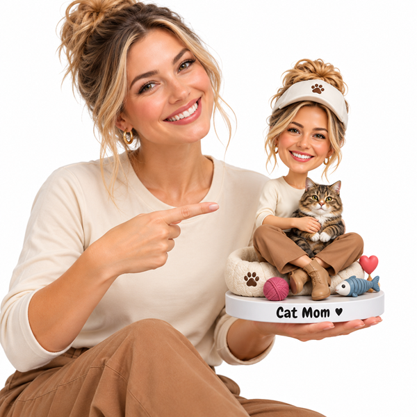 Custom Bobblehead with cat
