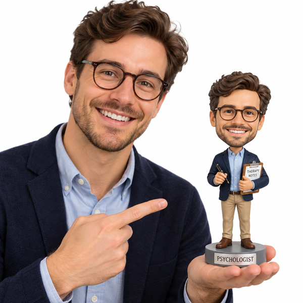 Custom Counselor Bobble Head Therapist Psychotherapy Psychologist Psychiatrist2