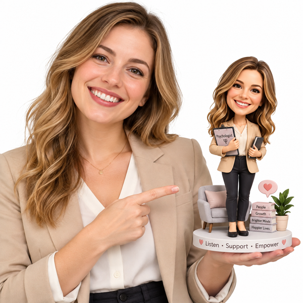 Custom Counselor Bobble Head Therapist Psychotherapy Psychologist Psychiatrist3