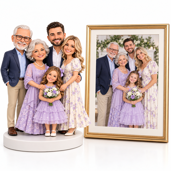 Custom Family bobblehead of 5