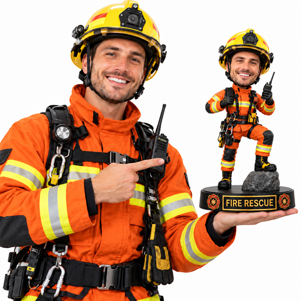Custom Fireman Bobblehead Firefighter