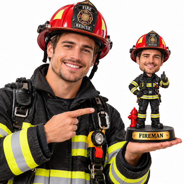 Custom Fireman Bobblehead Firefighter3