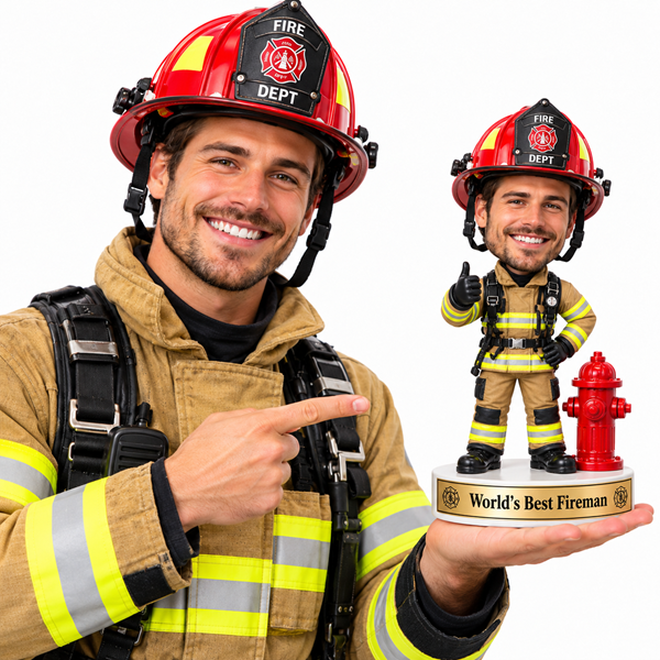 Custom Fireman Bobblehead Firefighter4