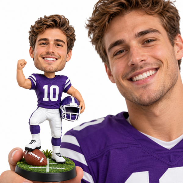 Custom Football Bobble Head