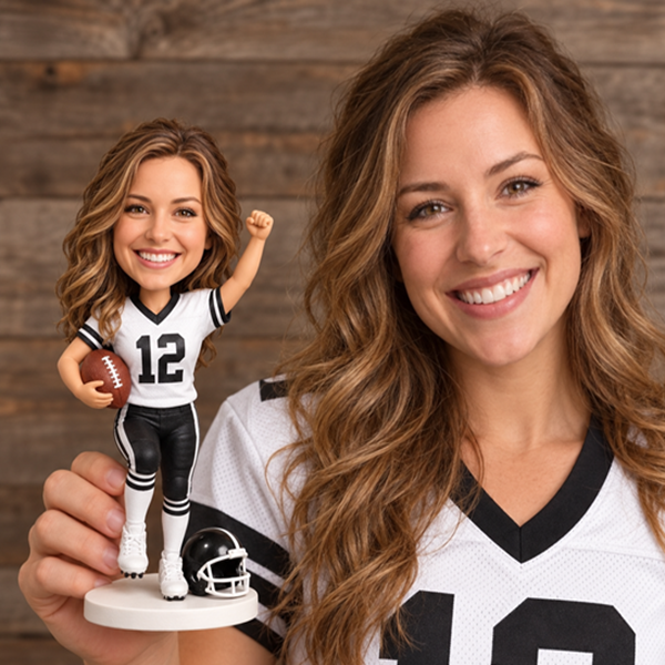 Custom Football Bobblehead Doll (3)