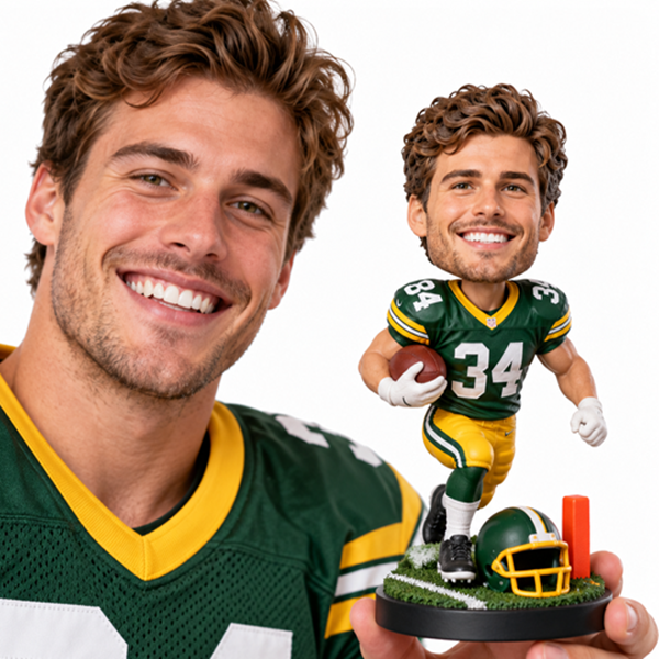 Custom Football Bobblehead Doll