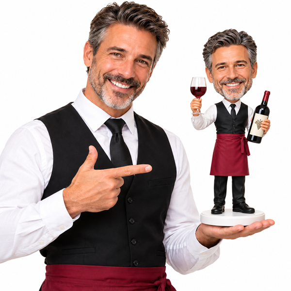 Custom Sommelier Bobblehead