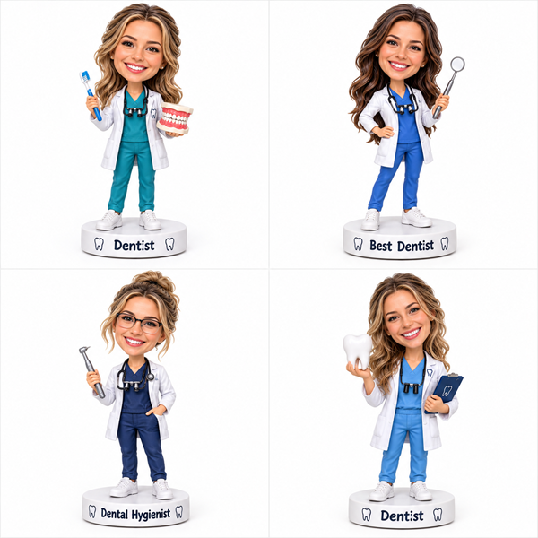Female Custom Dentist Bobblehead