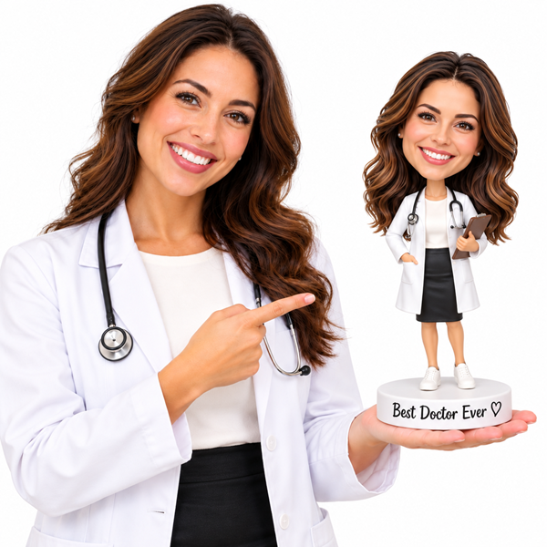 Female Custom Doctor Bobblehead