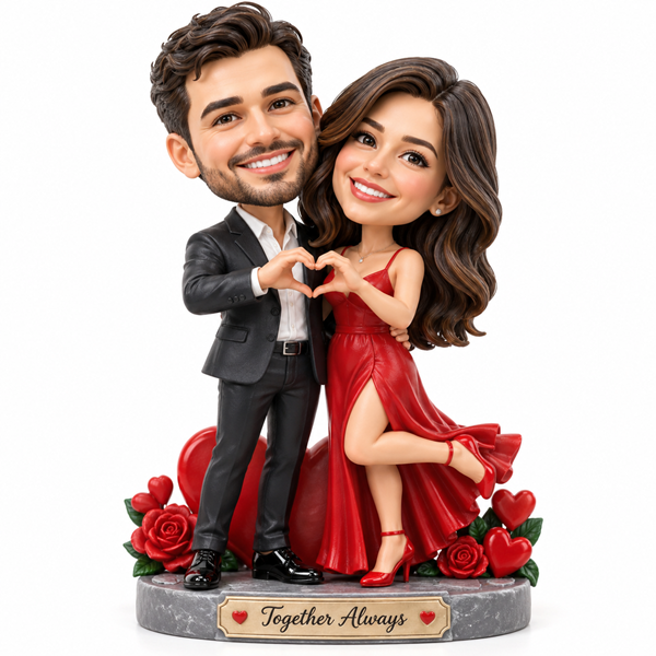 Heart Hands Couple Bobblehead1