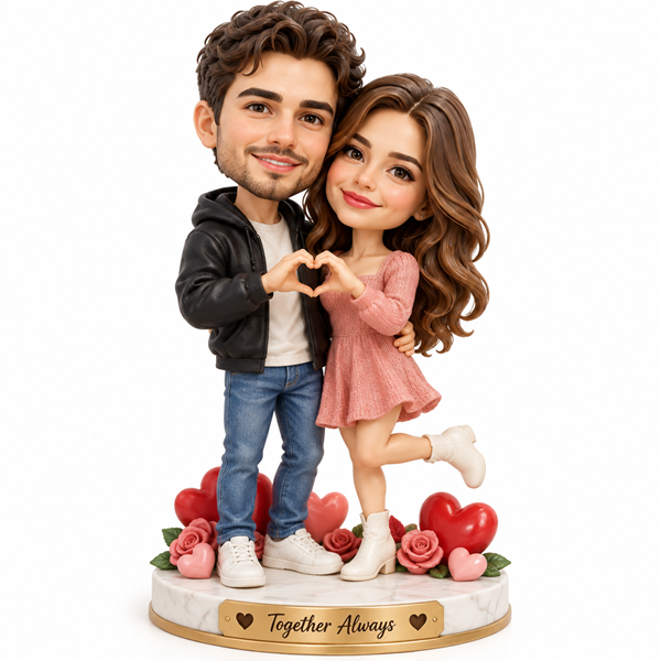 Heart Hands Couple Bobblehead2