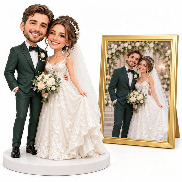 Personalized Wedding Bobblehead from photo (2)