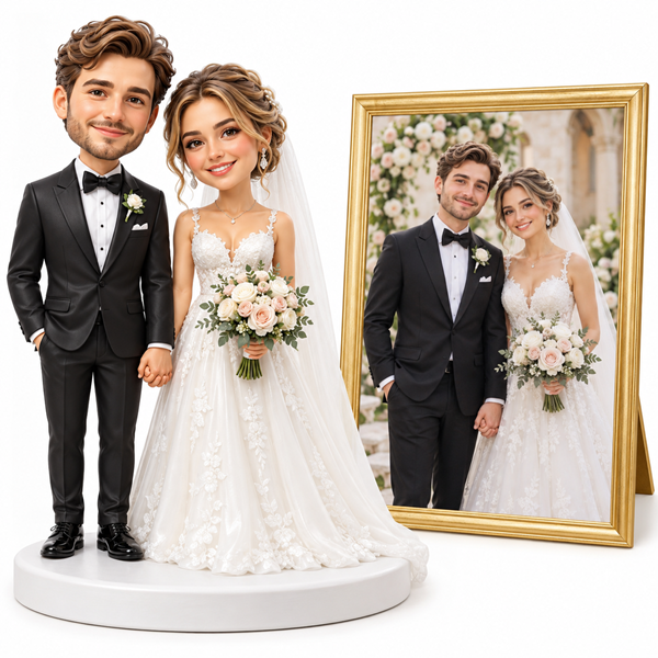 Personalized Wedding Bobblehead from photo (3)