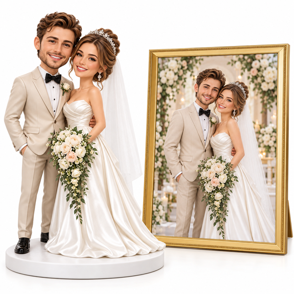 Personalized Wedding Bobblehead from photo