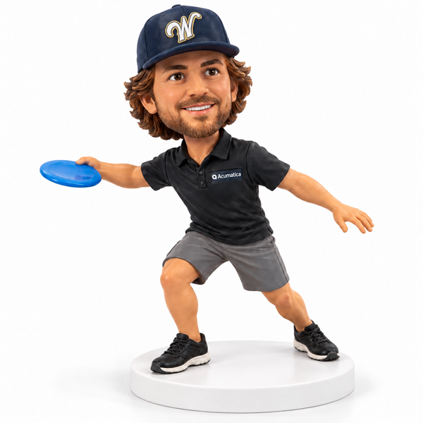 custom bobblehead disc golfer 2